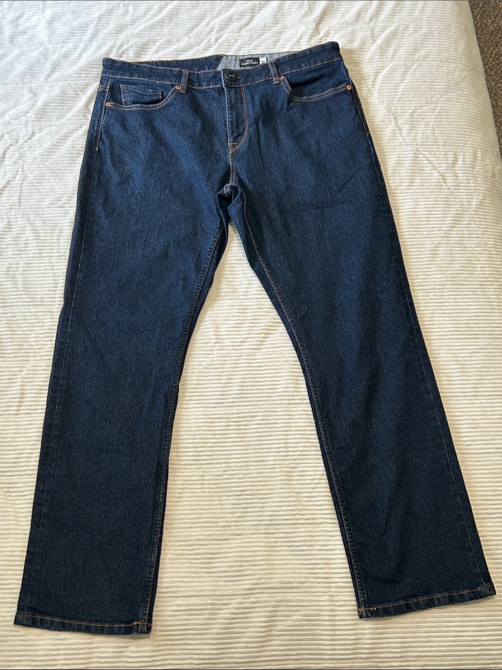 Volcom Men's Dark Indigo Modern Straight Jeans